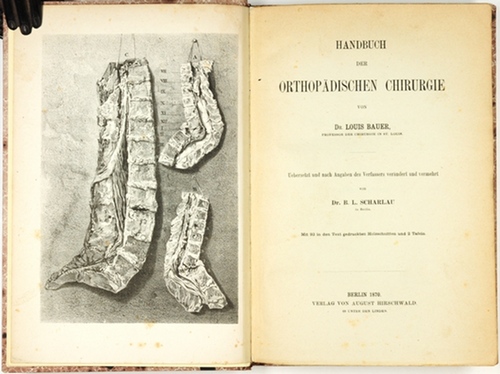 Handbuch der Orthopädischen Chirurgie. - Bauer, Louis