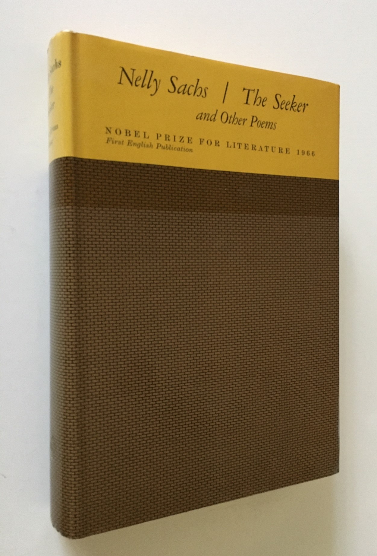 The Seeker, and Other Poems by Sachs, Nelly: Near Fine Hardcover (1970 ...