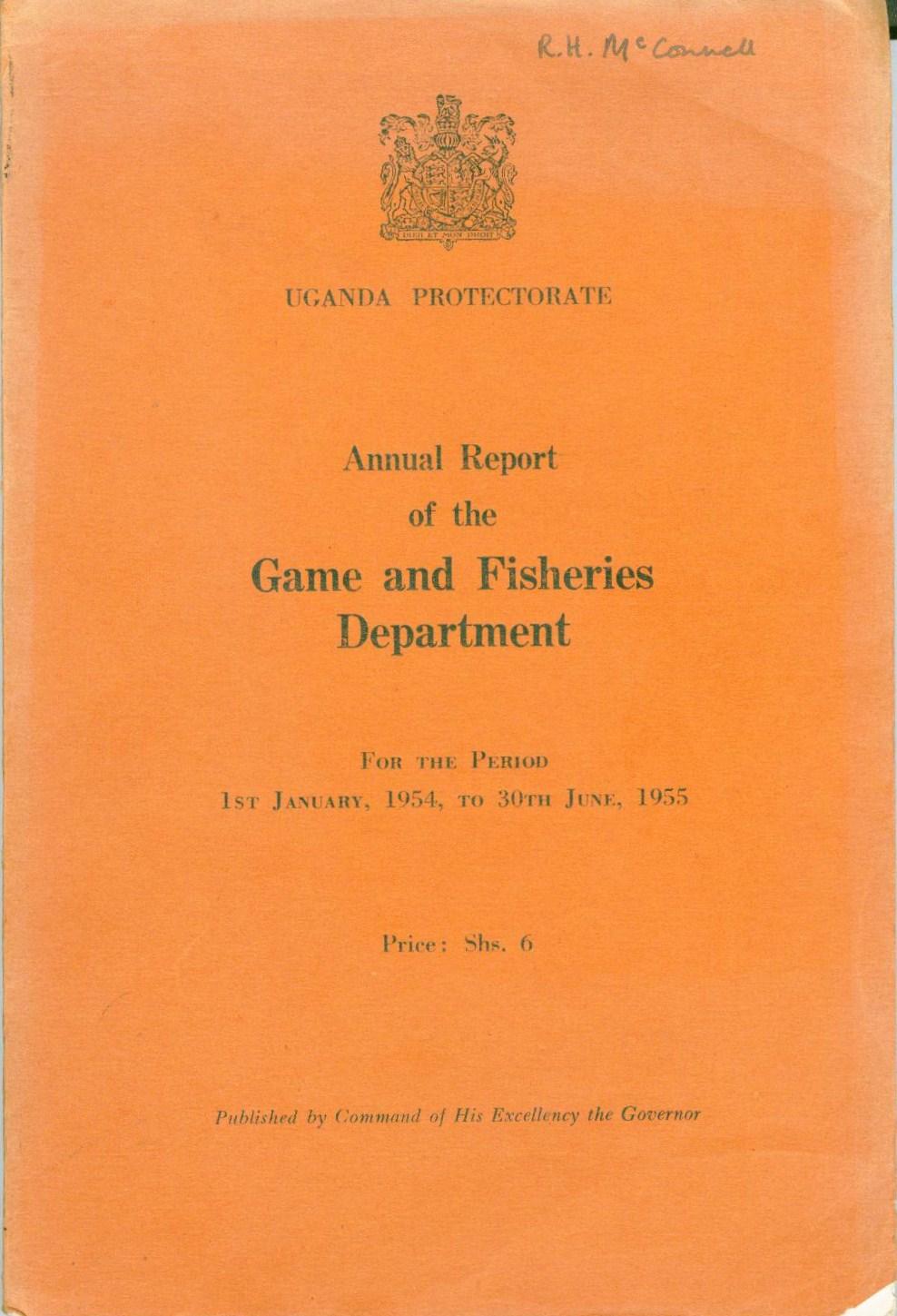 Uganda Protectorate: Annual report of the Game and Fisheries Department ...