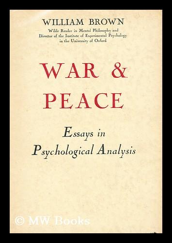 essay on peace and war