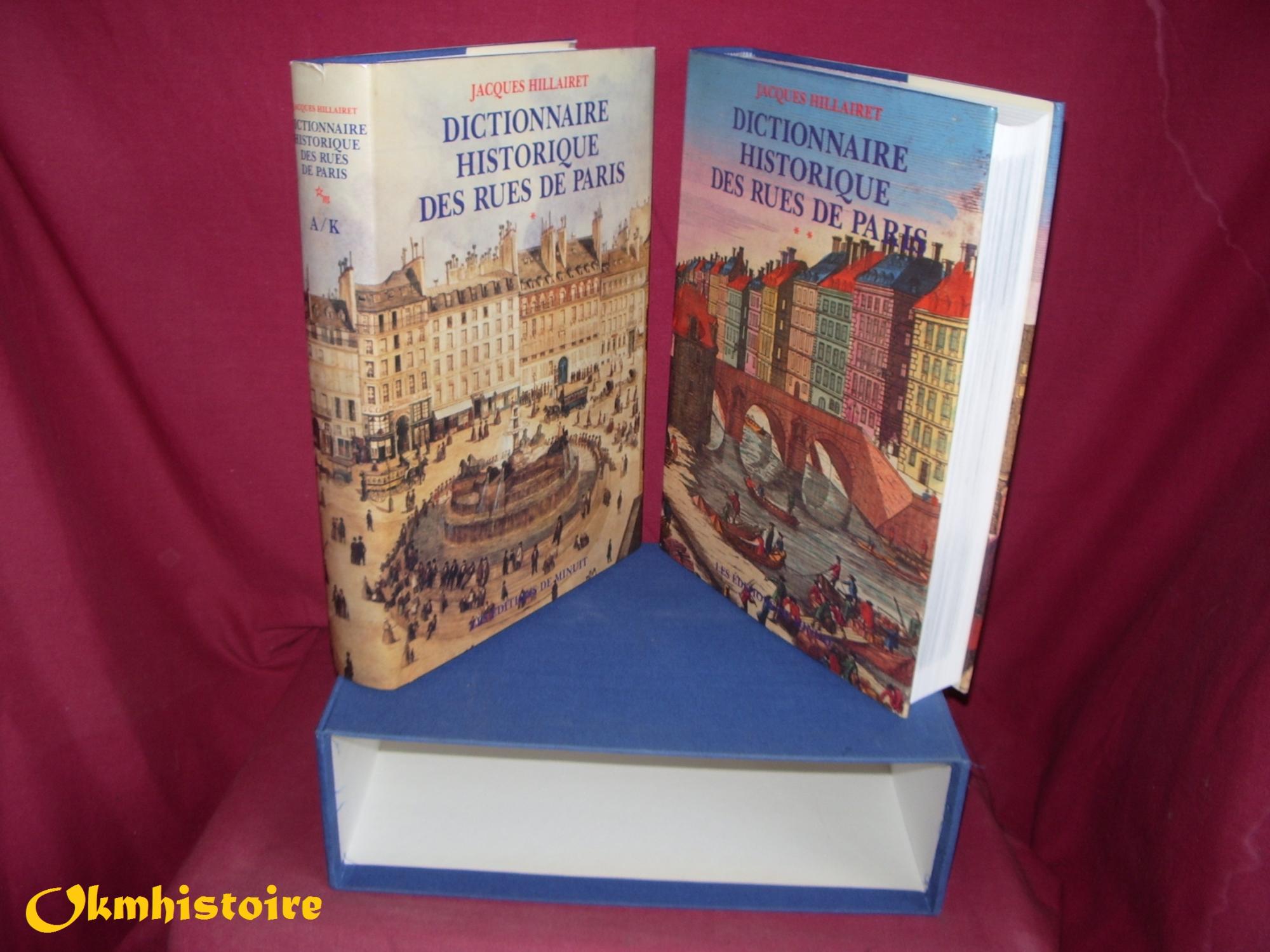 Dictionnaire Historique des rues de Paris -------- 2 volumes Dictionnaire Historique des rues de Paris -------- 2 volumes