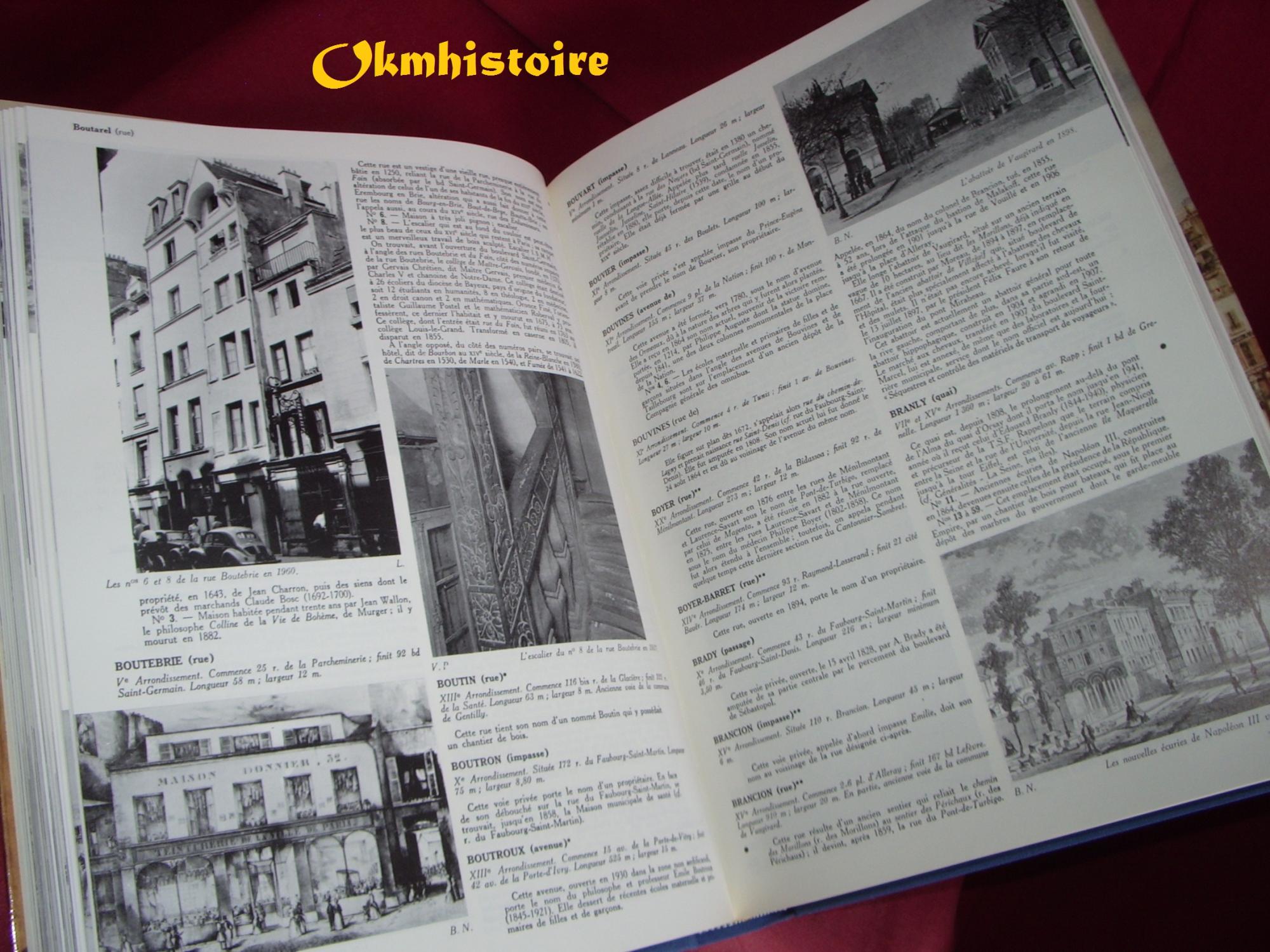 Dictionnaire Historique des rues de Paris -------- 2 volumes Dictionnaire Historique des rues de Paris -------- 2 volumes