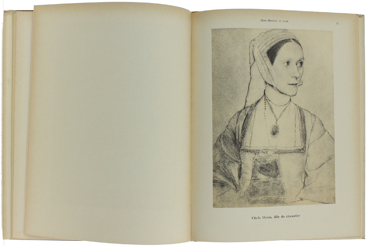 HANS HOLBEIN LE LIVRE DE PORTRAITS A WINDSOR CASTLE. Choix de Cinquante Dessins en Facsimilé