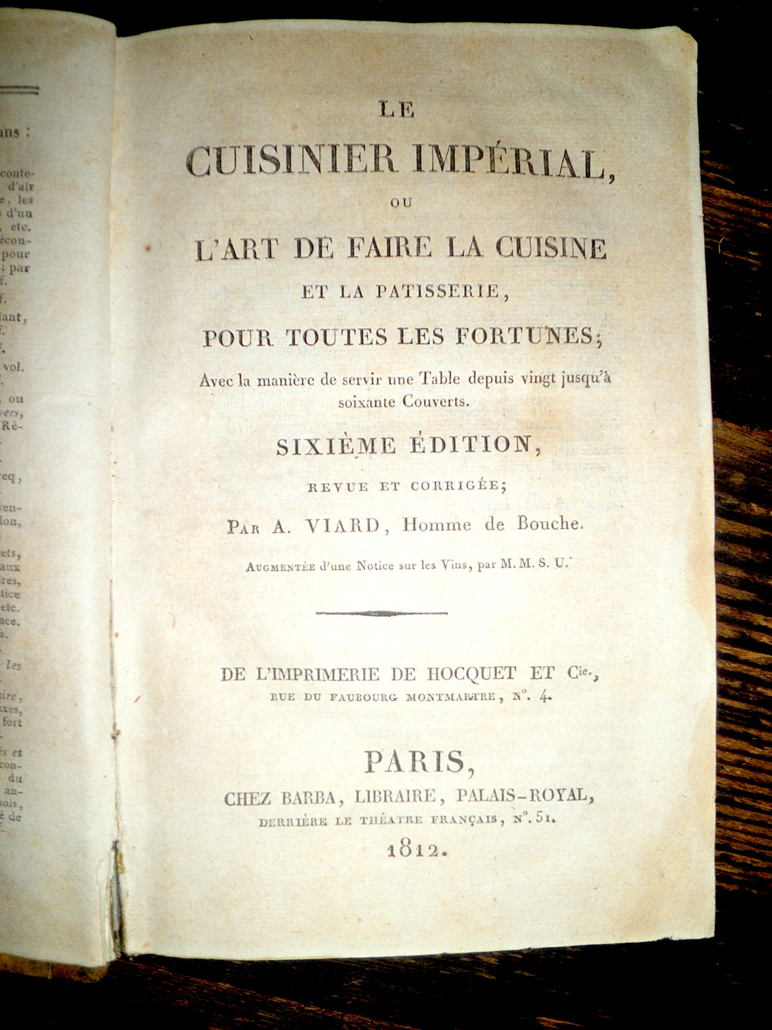 Le Cuisinier Impérial Ou L'Art De Faire La Cuisine Et La Patisserie Pour Toutes Les Fortunes
