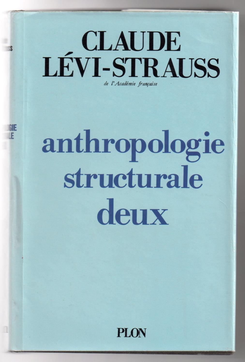 Anthropologie structurale deux - LEVI-STRAUSS, Claude