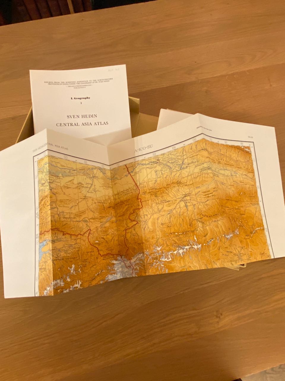 I. Geography. Sven Hedin Central Asia Atlas....