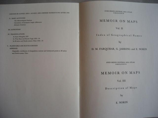 I. Geography. Sven Hedin Central Asia Atlas....