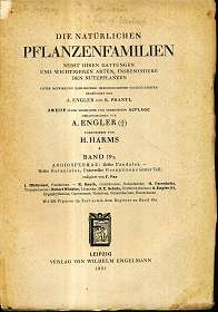 Die natürlichen Pflanzenfamilien nebst ihren Gattungen und wichtigeren Arten insbesondere den Nutzpflanzen - Band 19a - Angiospermae : Reihe Pandales . Reihe Geraniales , Unterreihe Geraniineae (erster Teil) - redigiert von F. Pax , unter Mitw. zahlr. hervorragender Fachgelehrten begr. v. A. Engler und K. Prantl , - Engler, Adolf, H. Harms und K. Prantl