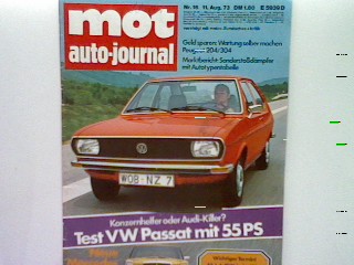 Test Vw Passat 1300 In 16 Heft 1973 Mot Auto Journal Die Zeitschrift Fur Wirtschaftliches Fahren Von Manner E Und Paul Pietsch Gut Heft 1973 Petra Gros