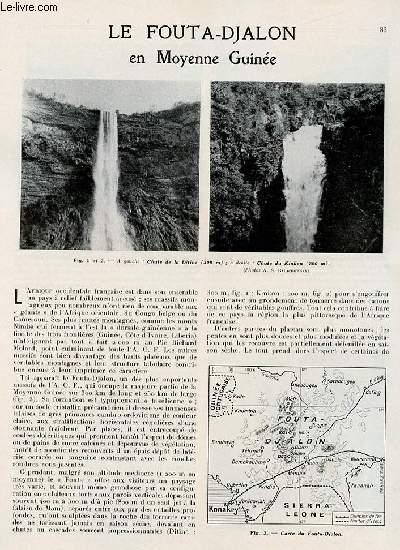 La nature n° 3227 - René legendre par Fage, Le Fouta-Djalon par Balachowsky, La diffraction des électrons par Thillat, La réorganisation perceptive c