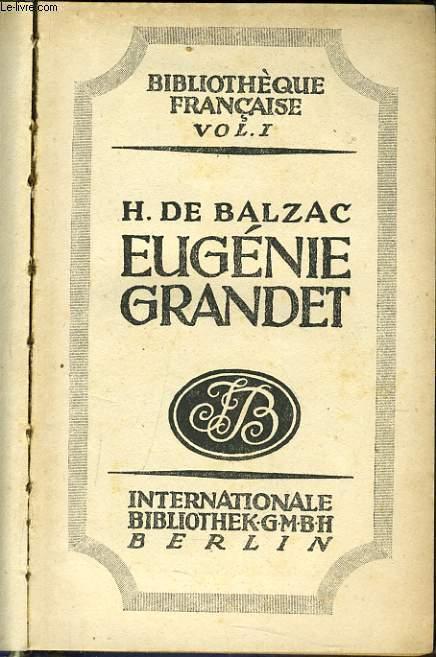 EUGENIE GRANDET - HONORE DE BALZAC