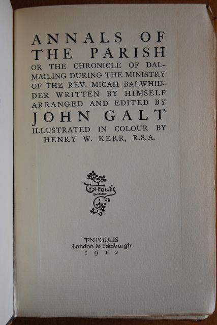 Annals of the Parish by John Galt - Henry W. Kerr paintings