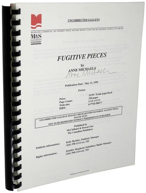 Fugitive Pieces MICHAELS, Anne [Fine] [Softcover]