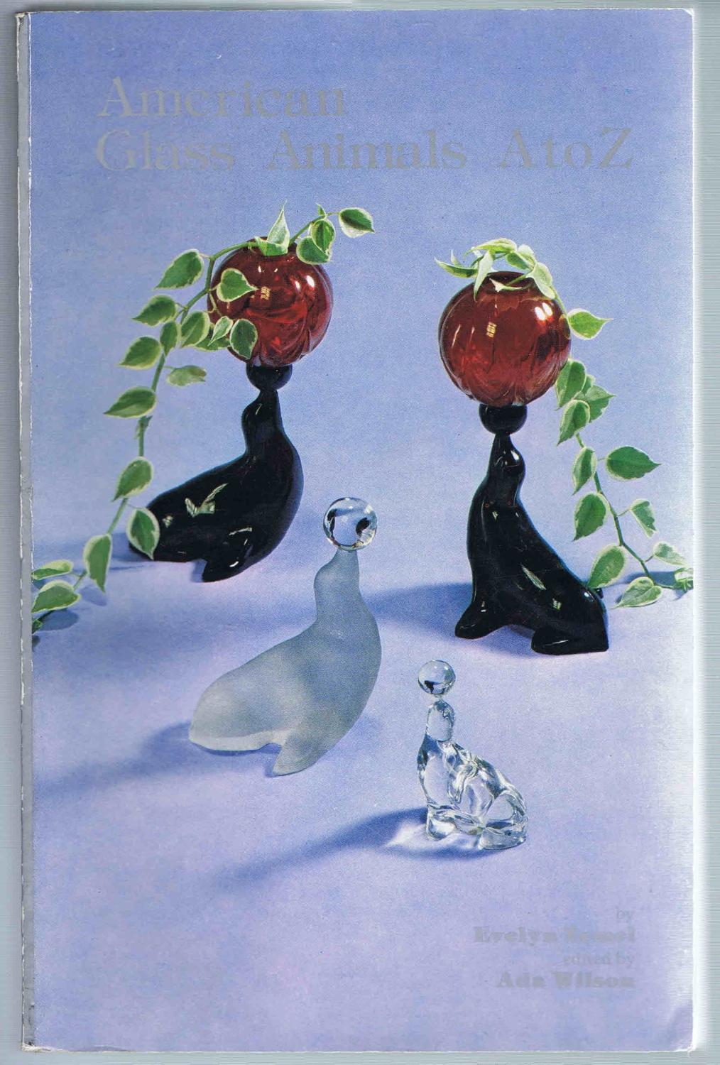 American Glass Animals A To Z By Zemel Evelyn Wilson Ada Ed Very Good Soft Cover 1978 4th Edition Signed By Author S Sunset Books