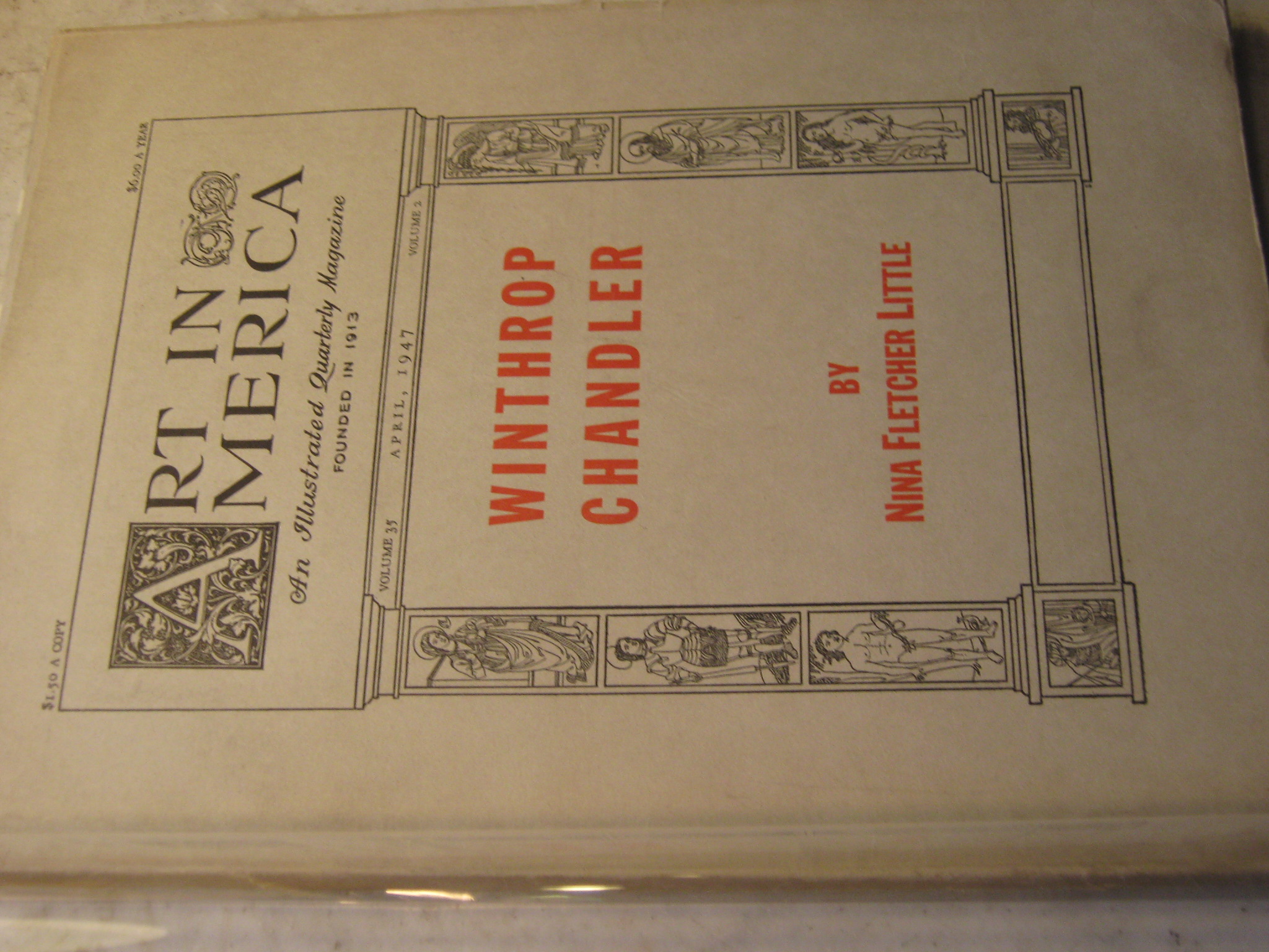 Winthrop Chandler, Art in America, April 1947 Quarterly Magazine issue