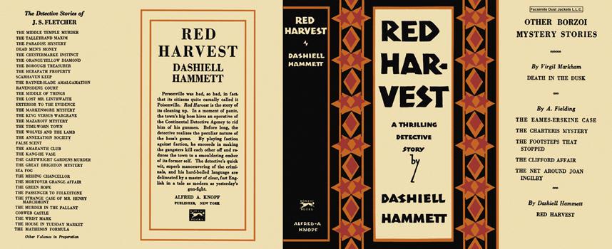 Red Harvest by Dashiell: Hardcover (1929) 1st | Quintessential Rare Books,
