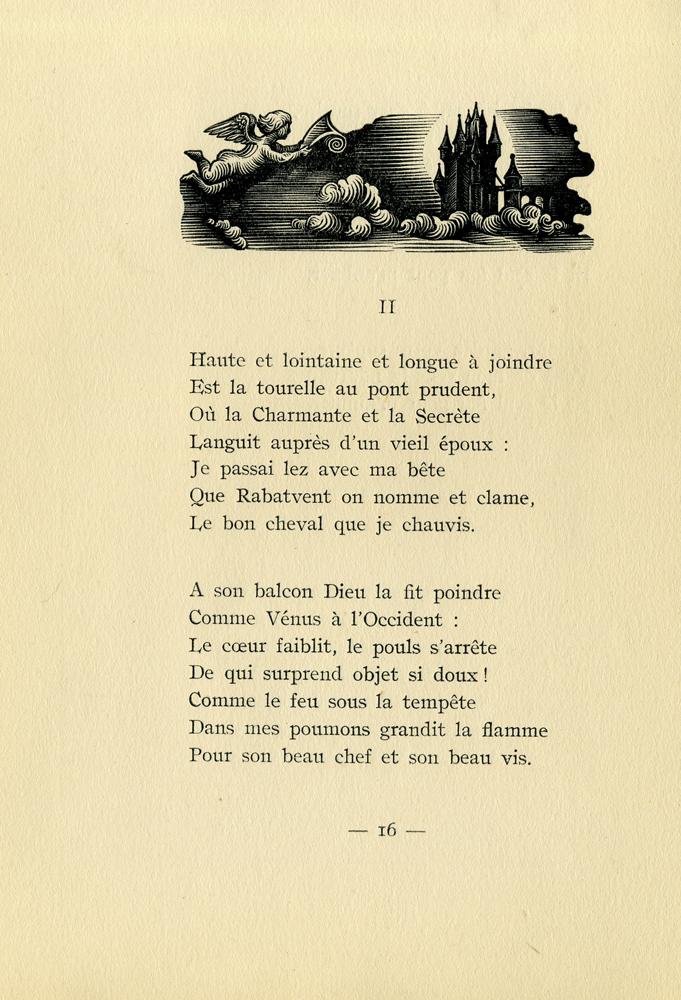 Romance de la Dame interdite. Par un trouvère du XXè siècle qui tait ...