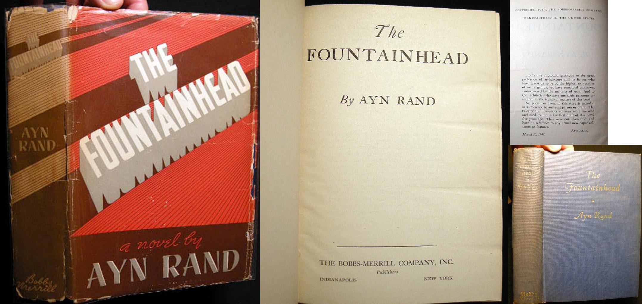 The Fountainhead by Rand, Ayn: Good Hard Cover (1943) Early Printing |  Certain Books, ABAA