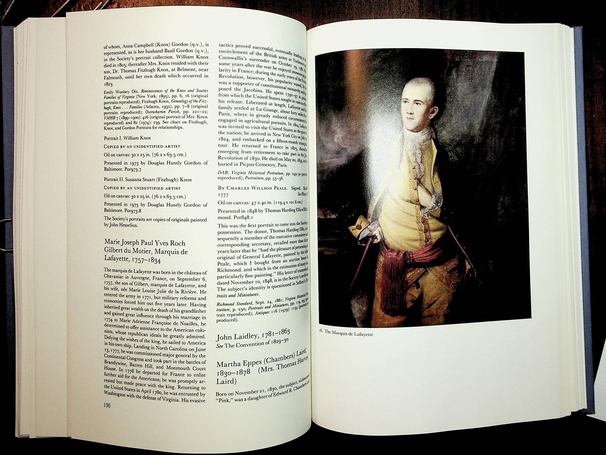 Portraits in the Collection of the Virginia Historical Society a