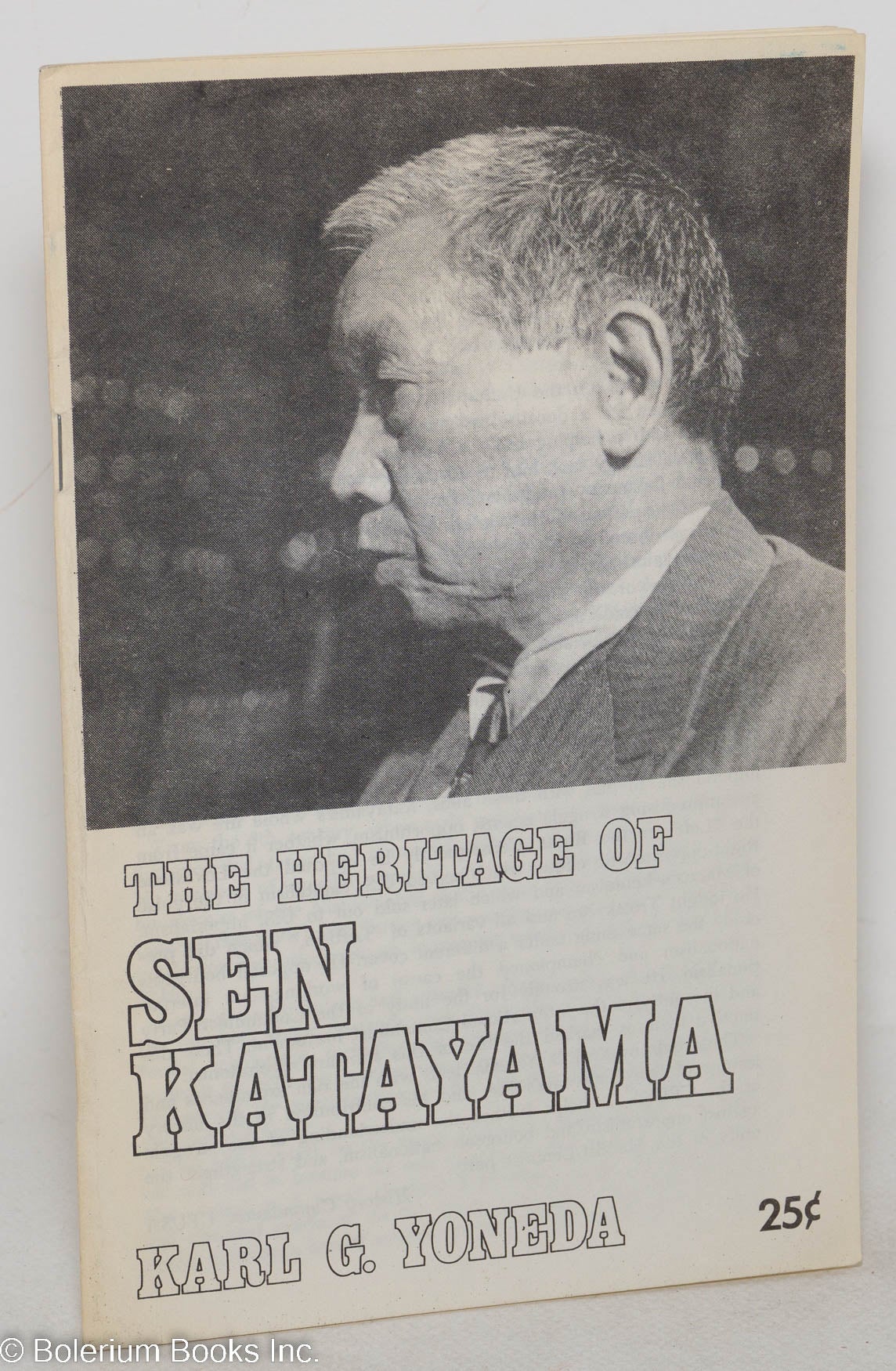 The heritage of Sen Katayama by Yoneda, Karl G. (1975) Manuscript / Paper Collectible