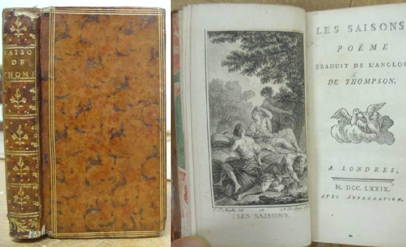 Les Saisons, Poëme Traduit De L'Anglois De Thompson [sic] - [ Thomson, James ] & Bontems, Marie Jeanne Chatillon [translator]