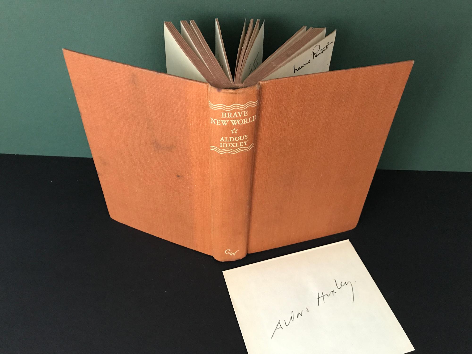 Brave New World [Signed] by Huxley, Aldous: Very Good Hardcover (1935