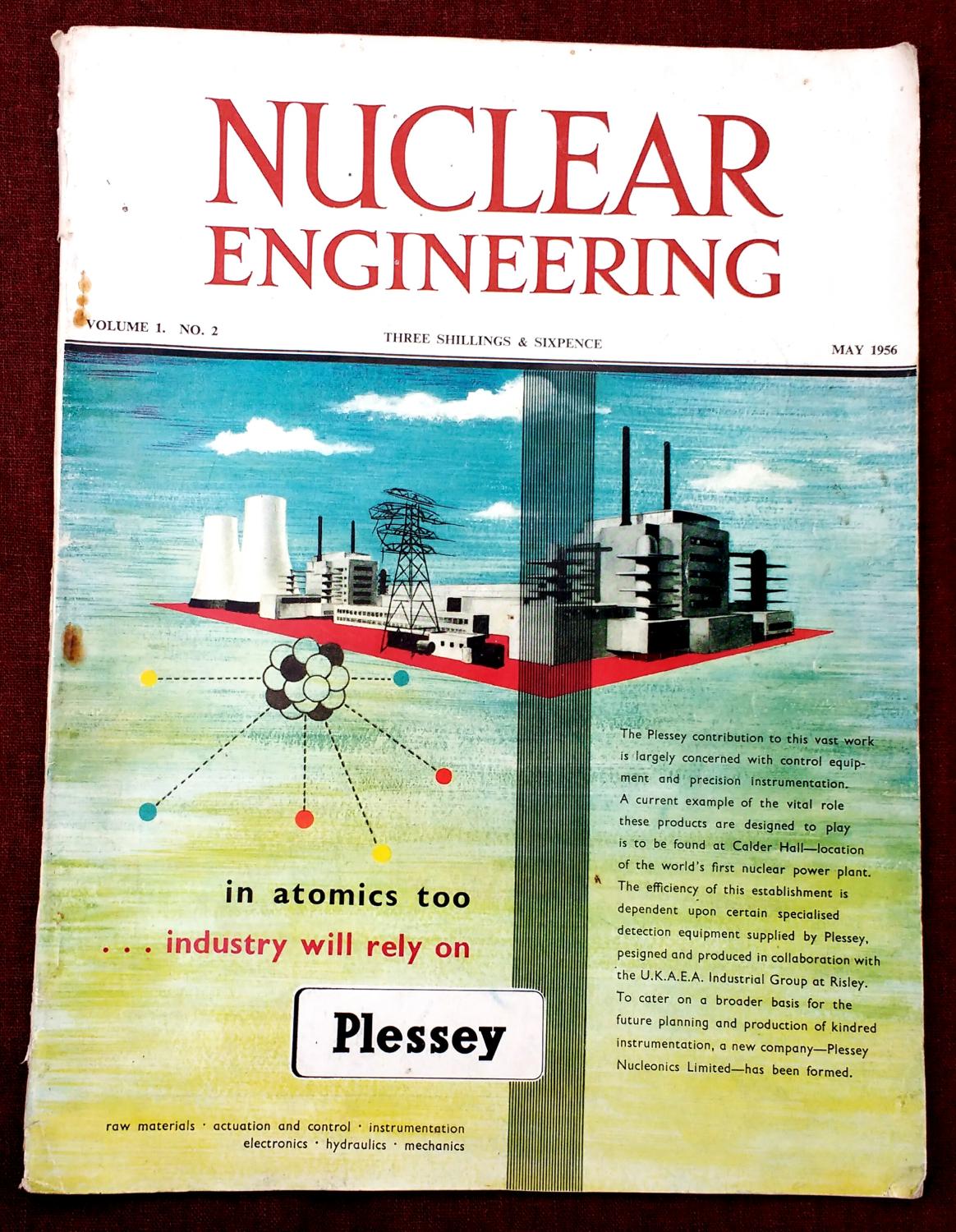 Nuclear Engineering. Volume 1. No. 2: (1956) Magazine 