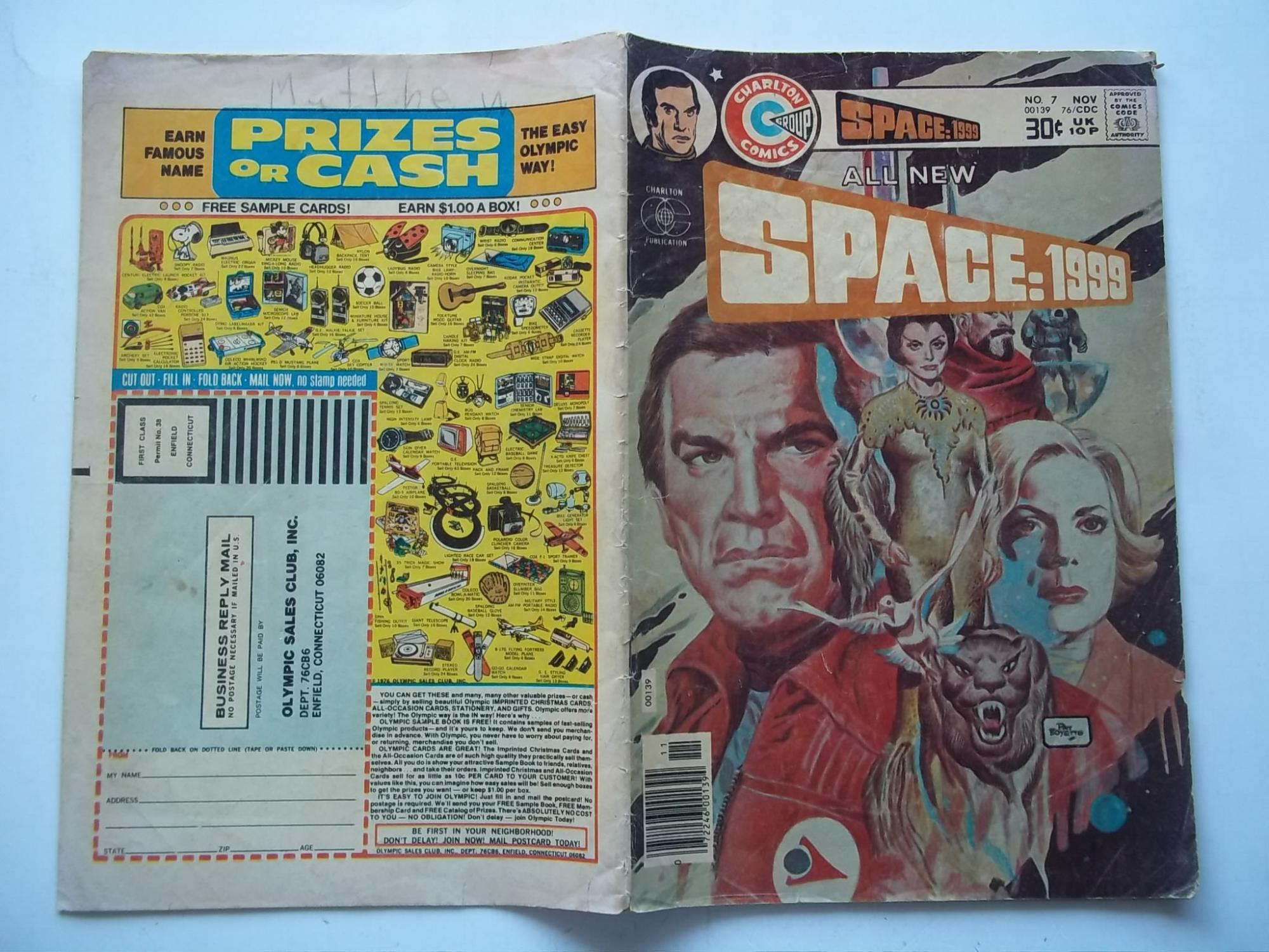 Space: 1999 Vol. 2 No. 7 November 1976 (Comic Book) by George R. Wildman  (Editor) and Charlton Comics Group: Good Soft cover (1976) First Edition |  Bloomsbury Books