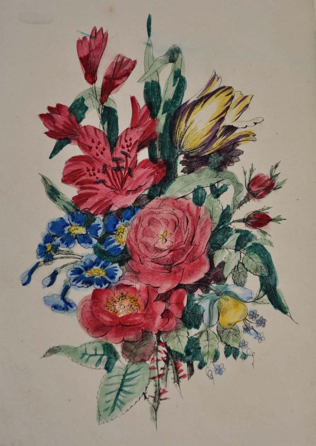 THE POETRY OF FLOWERS. Containing Brief by Beautiful Illustrations of