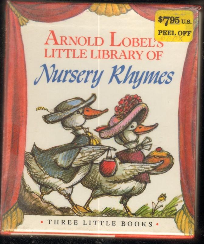 ARNOLD LOBEL'S LITTLE LIBRARY OF NURSERY RHYMES Three Little Books de