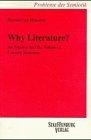 Why literature? An inquiry into the nature of literary semiosis. Probleme der Semiotik; Band 18. - Heusden, Barend van