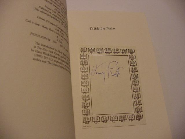 Henry Roth Call It Sleep von Roth, Henry: Near Fine+ Soft Cover (1991) Signed by ...