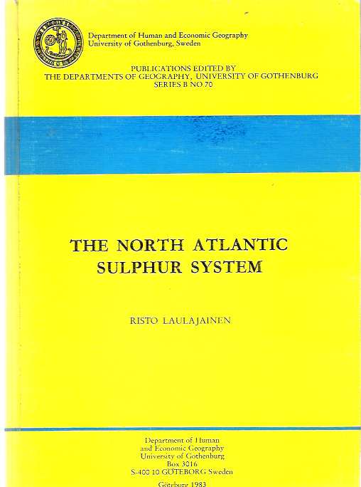 The North Atlantic Sulphur System - Laulajainen, Risto