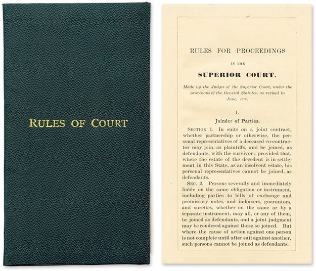 Rules for Proceedings in the Superior Court Made by the Judges of the Rules for Proceedings in the Superior Court Made by the Judges of the