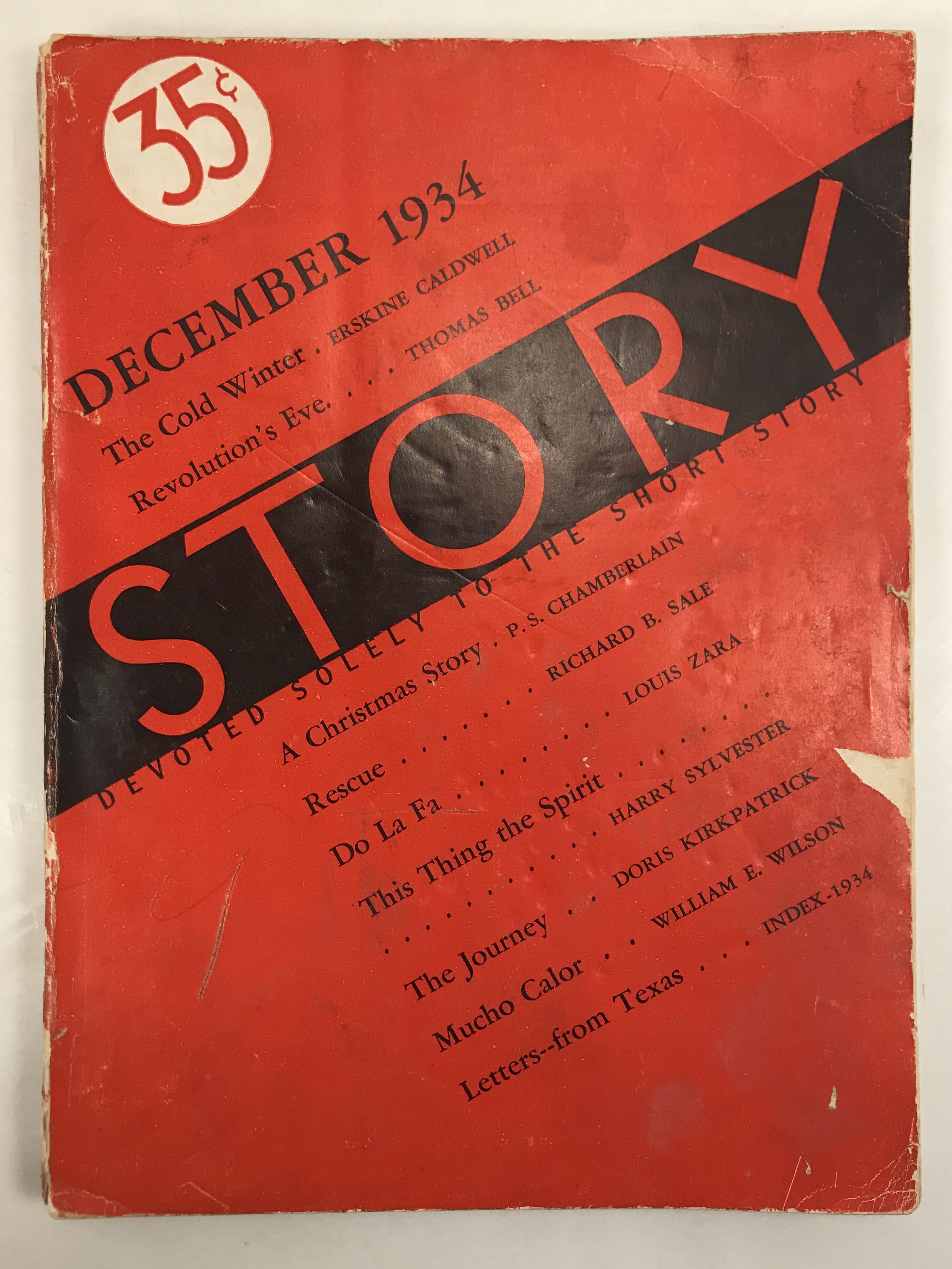 Story Magazine December 1934 Good Original wraps (1934) First Edition