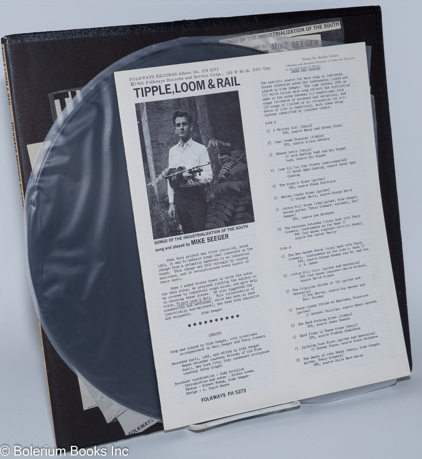 Mike Seeger – Tipple, Loom & Rail - Songs Of The Industrialization ..., Folkways Records – FH 5273 Mike Seeger – Tipple, Loom & Rail - Songs Of The Industrialization ..., Folkways Records – FH 5273