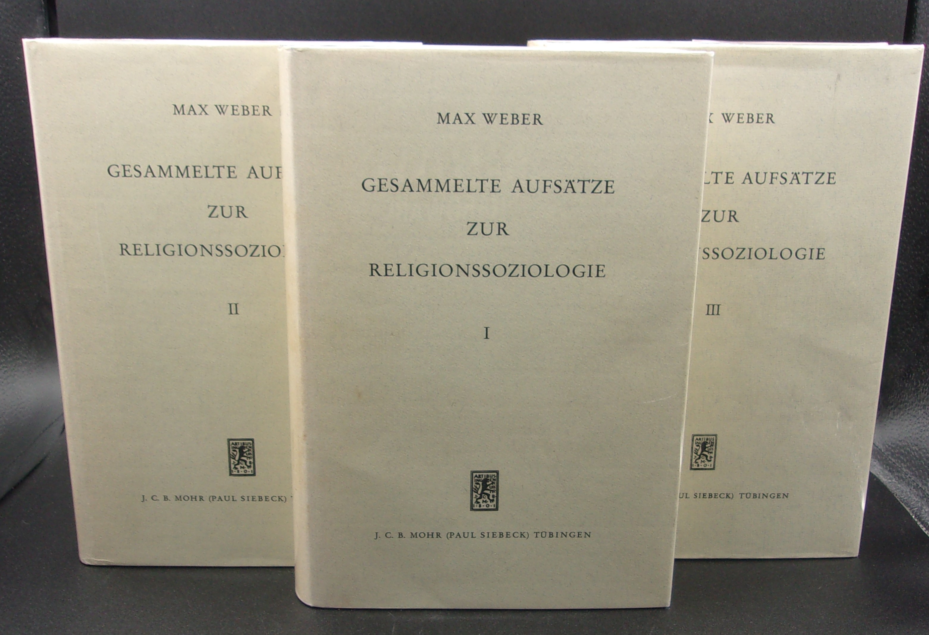 GESAMMELTE AUFSATZE ZUR RELIGIONSSOZIOLOGIE - Weber, Max