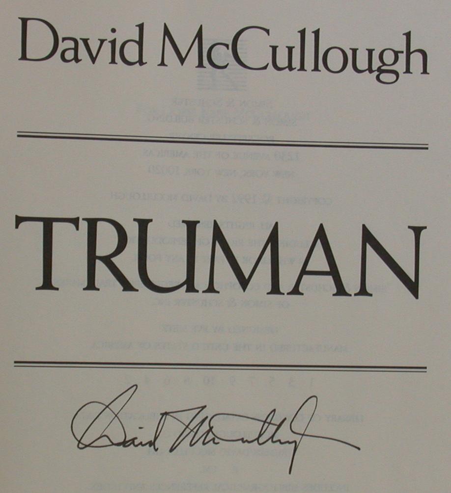 truman by david mccullough