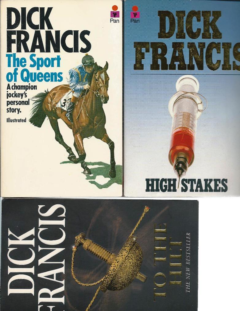 Dick Francis Mysteries In The Frame To The Hilt Under Orders Comeback Bolt Straight