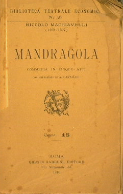 Mandragola - Machiavelli Niccolò
