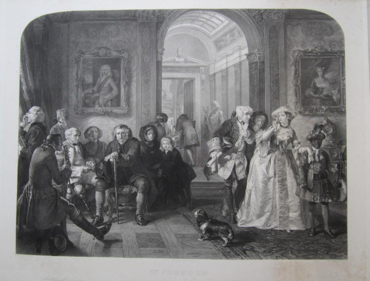 Dr Johnson Awaiting an audience of Lord Chesterfield an Original