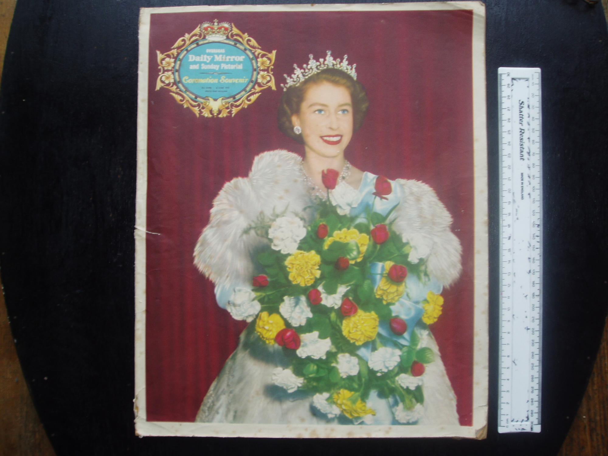 Coronation Souvenir 4 June 1953. [Overseas Daily Mirror and Sunday