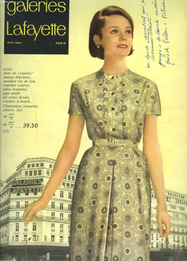 CATALOGUE des GALERIES LAFAYETTE, ETE 1963 by COLLECTIF: bon Couverture ...