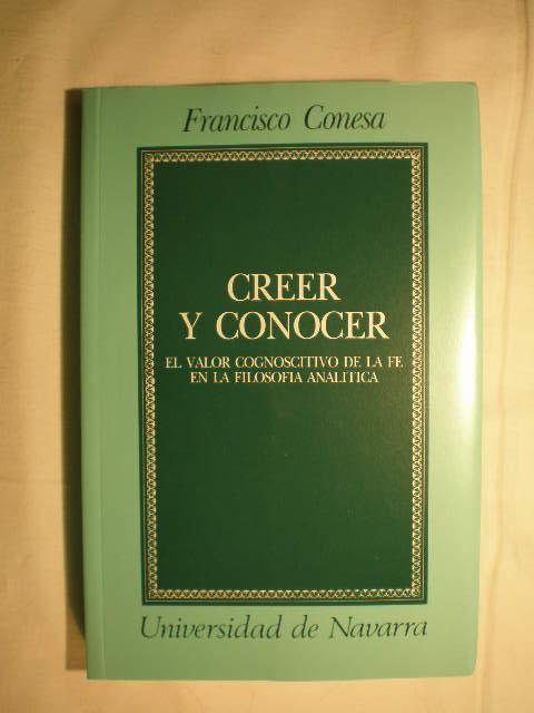 Creer y conocer - Francisco Conesa