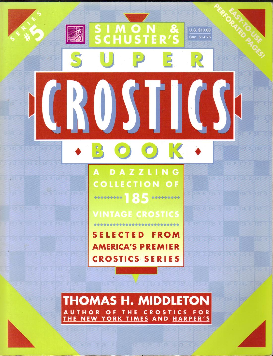 Simon & Schuster's Super Crostics Book / Series #5 - Middleton, Thomas