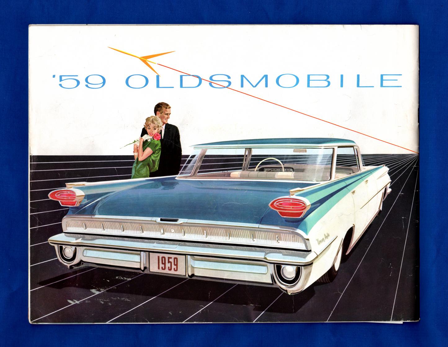 "59 Oldsmobile" Brochure with price list, color chart / Paul Brothers