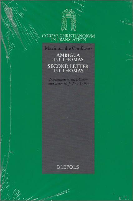 Corpus Christianorum. Maximus Confessor. Ambigua ad Iohannem, - E. Jeauneau (ed.);