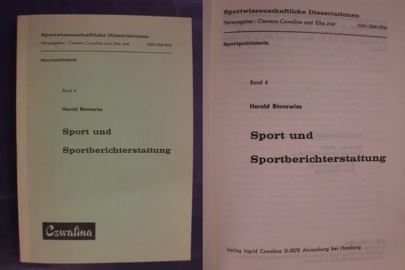 Sport und Sportberichterstattung - Binnewies, Harald