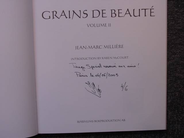 Grains de beauté. II. by MILLIERE Jean-Marc: (2004) Signed by Author(s ...