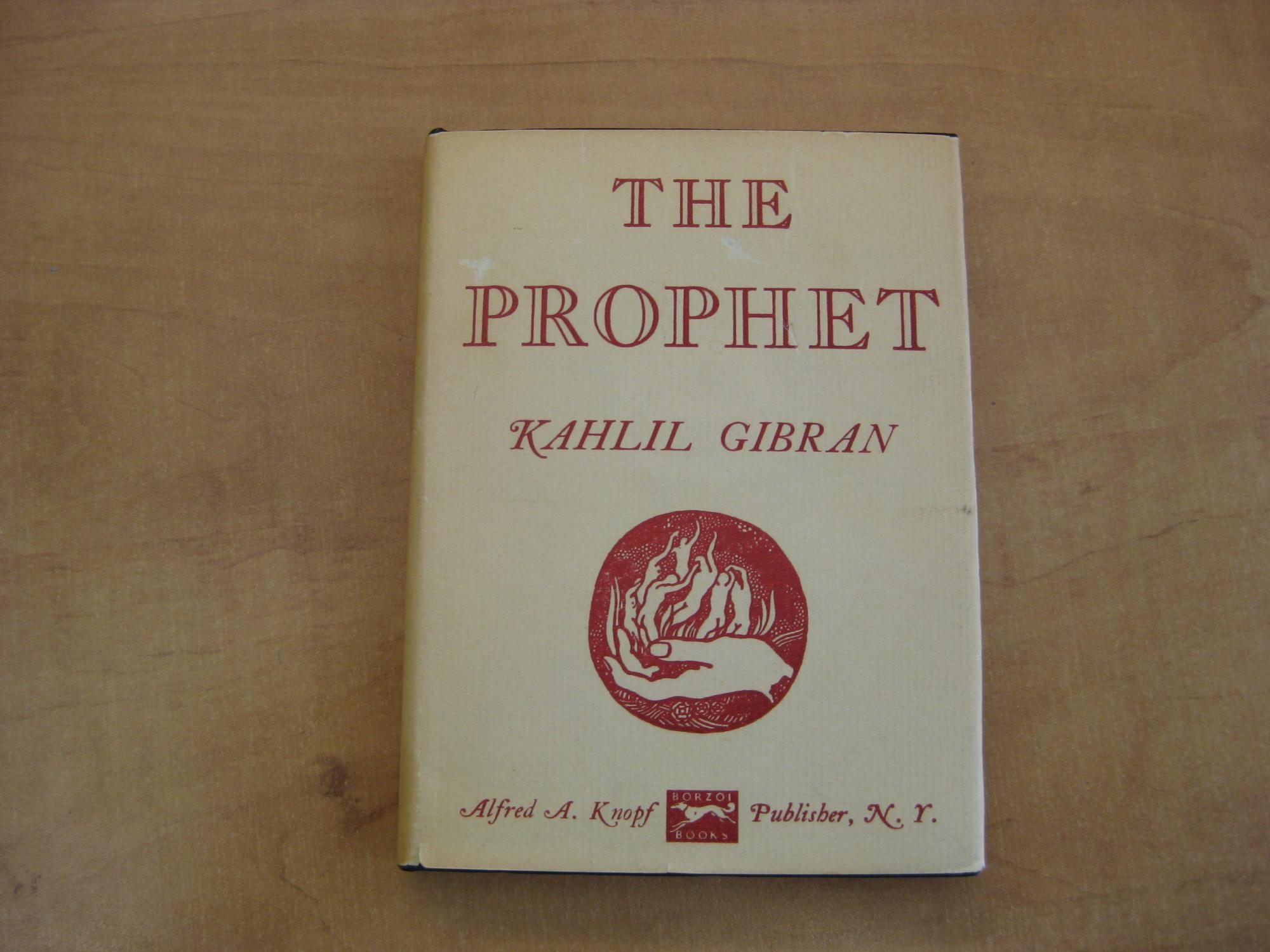 The Prophet By Kahlil Gibran Very Good Plus Hardcover 1961 By The Lake Books
